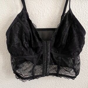 Colsie Black Medium Lace Corsett Bustier Whimsigoth Goth